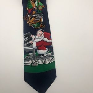 Hallmark Office Christmas Tie
